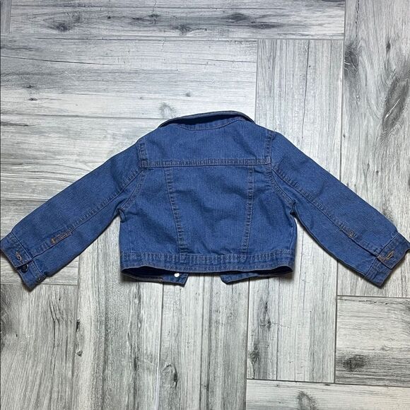 Nannette Blue Jean Jacket with Floral Accents| size: 3T - Picture 5 of 6